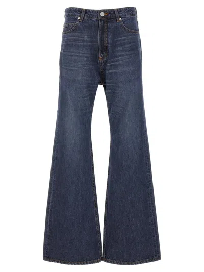 Shop Balenciaga Flared Jeans In Blue