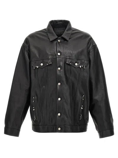 Shop Balenciaga Piercing Jacket In Black