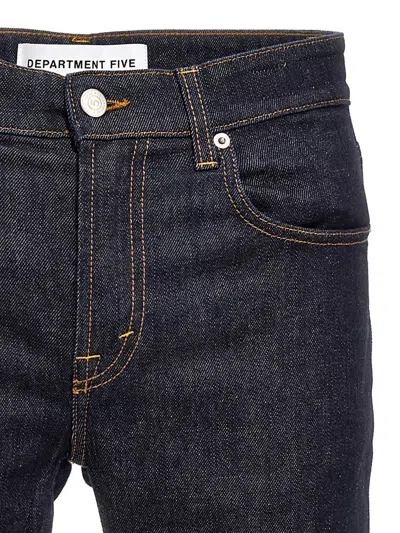 Department Five Department 5 Skeith Dark Blue Slim Jeans In Blue