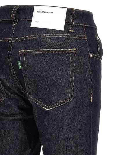 Department Five Department 5 Skeith Dark Blue Slim Jeans In Blue