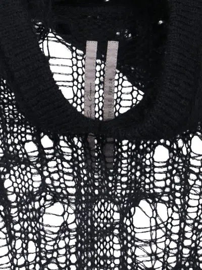 Rick Owens Spider Hoodie Sweaters And Cardigans Black In Black