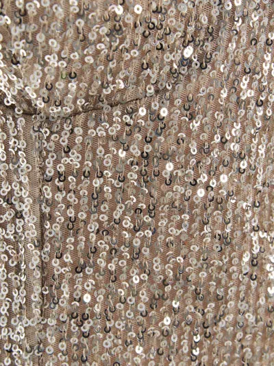 Rochas Sequin Top In Silver