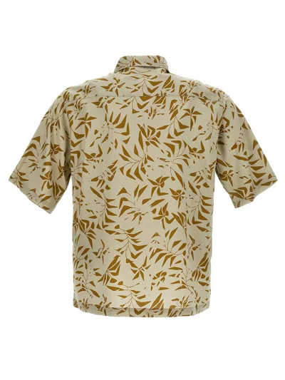 Shop Saint Laurent Hawaiian Shirt In Green