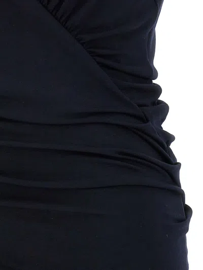 Saint Laurent Jersey Dress In Blue