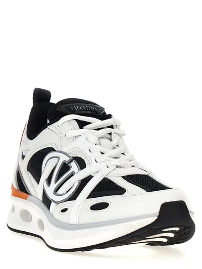 Valentino Vlogo Easyjog Sneakers With Contrast Accents In White