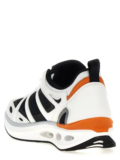 Valentino Vlogo Easyjog Sneakers With Contrast Accents In White