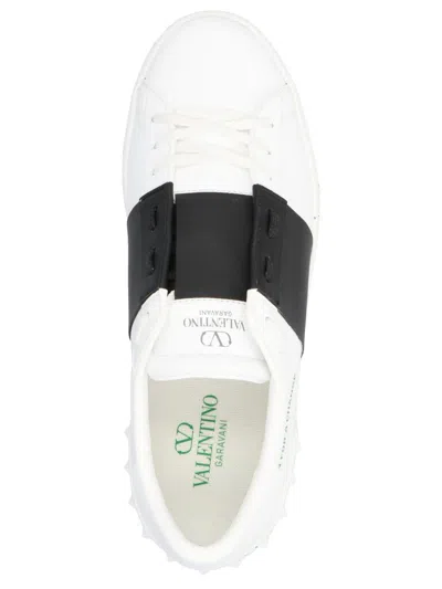 Shop Valentino Garavani  Garavani Open For A Change Sneakers In White/black
