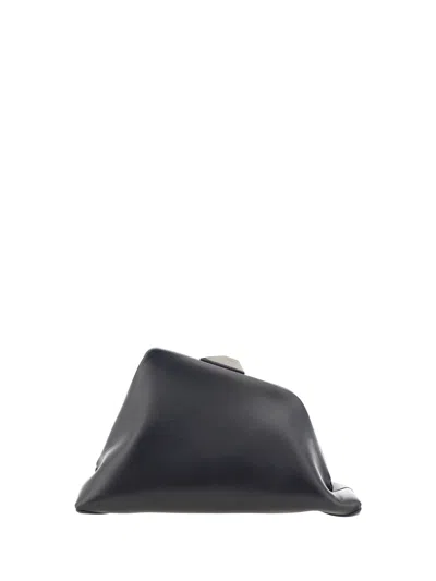 Attico Day Off Shoulder Bag Adjustable Strap Hardware In Black