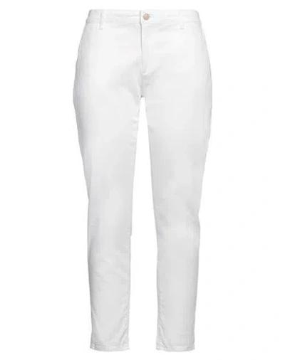 Ag Jeans Woman Pants White Size 28 Cotton, Modal, Polyester, Elastane In White