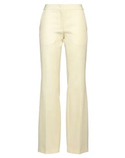 Jil Sander Woman Pants Light Yellow Size 4 Wool In Yellow