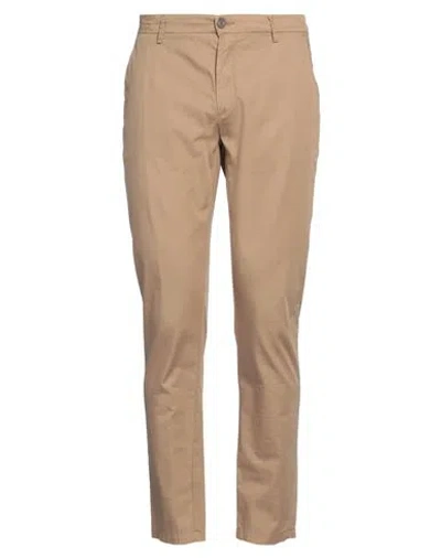 Yan Simmon Man Pants Sand Size 36 Cotton, Lycra, Elastane In Beige