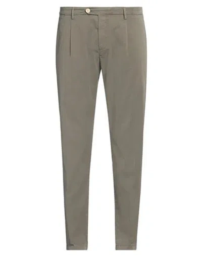 Yan Simmon Man Pants Military Green Size 42 Cotton, Polyester, Elastane In Green