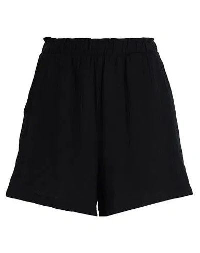 Vero Moda Woman Shorts & Bermuda Shorts Black Size M Cotton, Recycled Cotton In Black