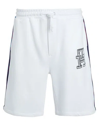 Tommy Hilfiger Hilfiger Collection Man Shorts & Bermuda Shorts White Size L Cotton, Elastane In White
