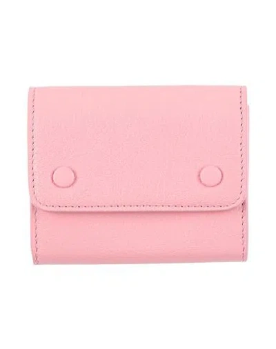 Maison Margiela Man Wallet Pink Size - Goat Skin In Pink