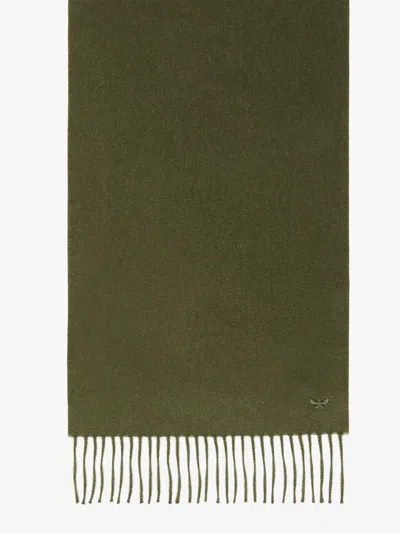 Max Mara Baby Alpaca Scarf In Dark Green