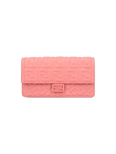 Shop Fendi "baguette" Shoulder Bag In Pink