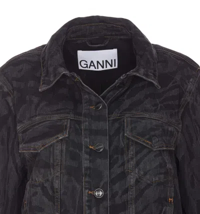 Shop Ganni Jackets In Black