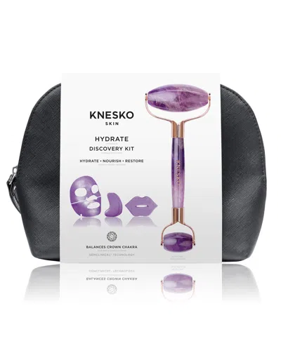 Knesko Amethyst Hydrate Collagen Mask & Amethyst Gemstone Roller Discovery Kit In Default Title