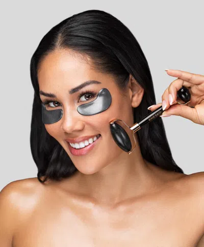 Knesko Black Pearl Detox Collagen Mask & Obsidian Gemstone Roller Discovery Kit In Default Title