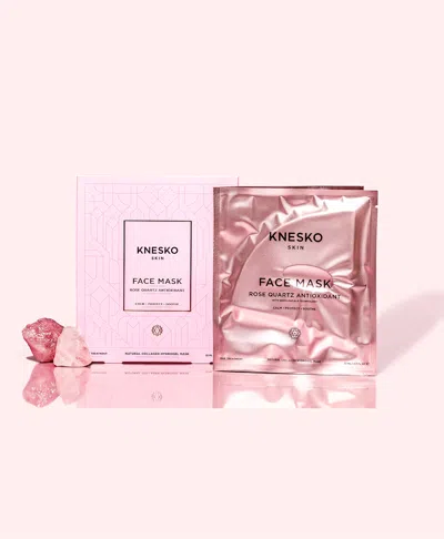 Knesko Rose Quartz Antioxidant Collagen Face Mask In Single Face Mask