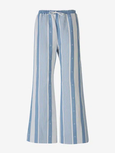 Shop Givenchy Striped Motif Trousers