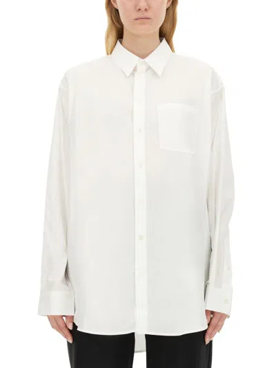 Helmut Lang Oversized Long-sleeve Shirt In White