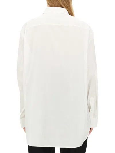 Helmut Lang Oversized Long-sleeve Shirt In White