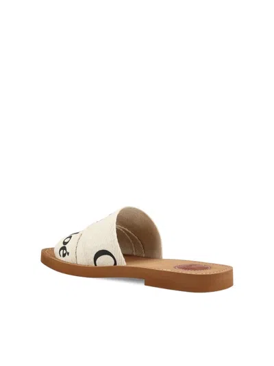 Shop Chloé Sandals In White