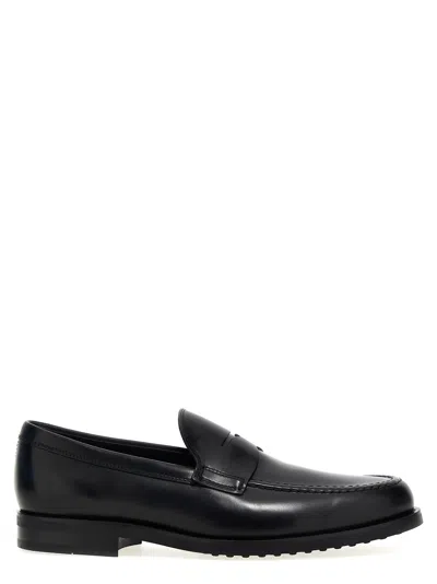 Shop Tod's Formale Loafers In Black