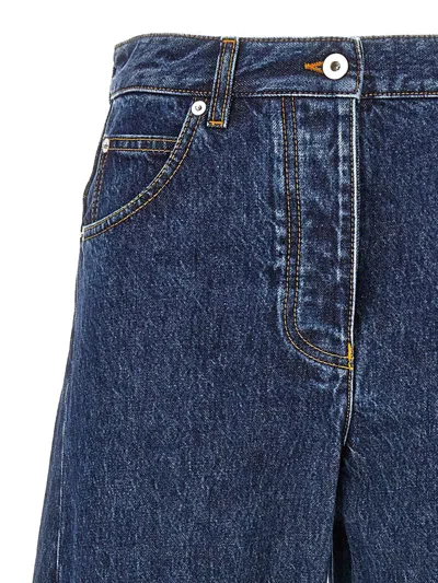 Shop Ferragamo Salvatore  'marmorizzato' Jeans In Blue