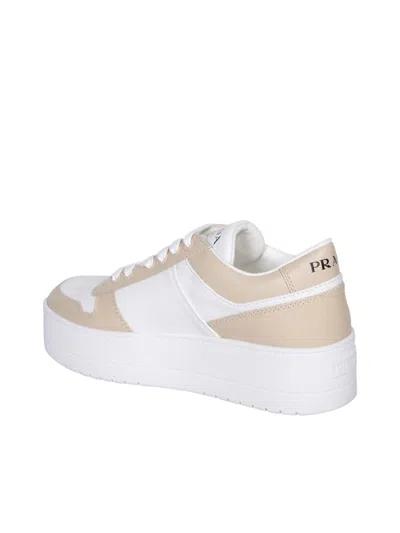 Shop Prada Sneakers In White