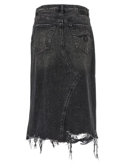 R13 Black Jesse Skirt In Black