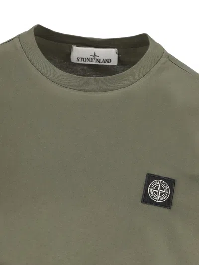 Shop Stone Island T-shirts And Polos In Musk