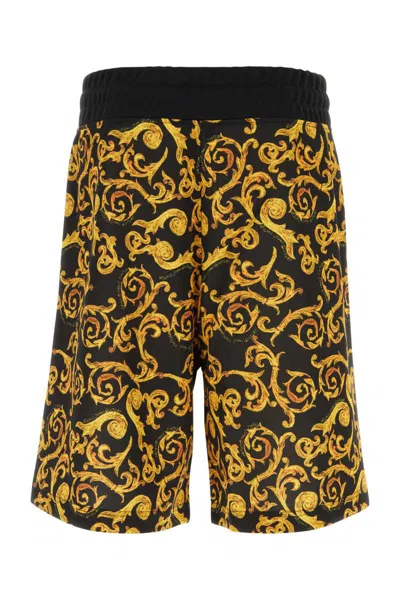 Shop Versace Jeans Couture Bermuda In Printed