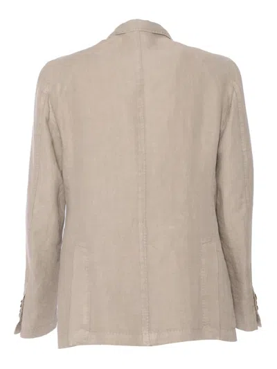 Brando-lubiam Double-breasted Jacket In Multicolor
