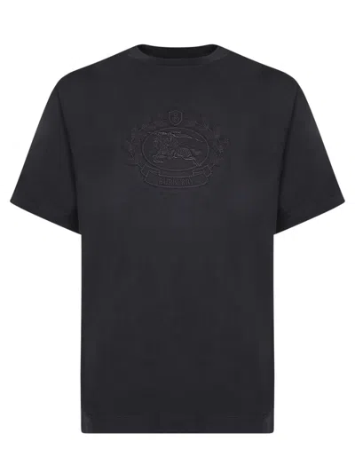 Shop Burberry T-shirts In Black