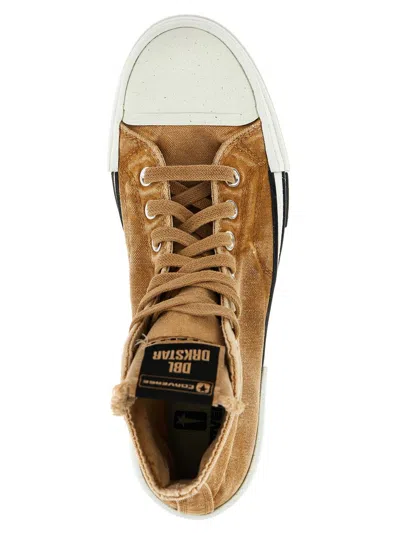 Shop Rick Owens Drkshdw 'dbl Drkstar' Sneakers In Beige