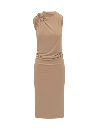 Shop Sportmax Nuble Dress In Brown