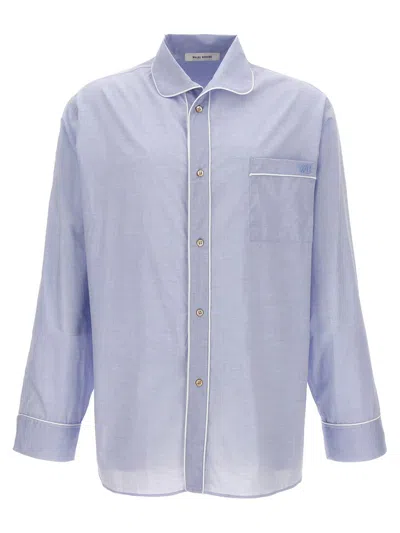 Wales Bonner Market Stripe-detail Shirt In Blue
