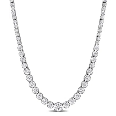 Created Forever 2ct Tw Lab-grown Diamond Necklace 14k White Gold-33.5 In In White