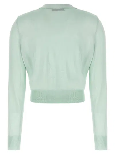 Shop Antonino Valenti 'sonia Delaunay' Crop Cardigan In Green