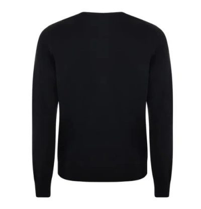 Fay Black Virgin Wool Sweater