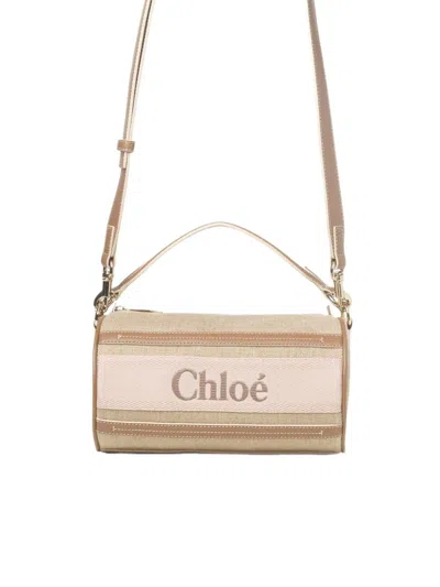 Chloé Woody Belt Mini Handbag In Blushbeige