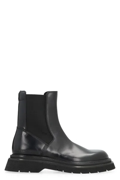 Dsquared2 Chunky Sole Leather Chelsea Boots In Black