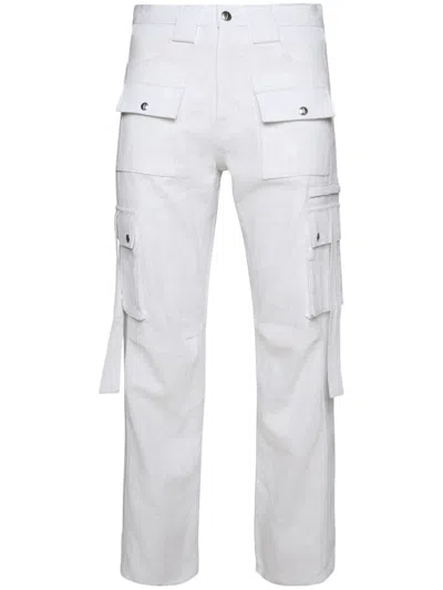 Rhude White Pockets Cargo Pants In White