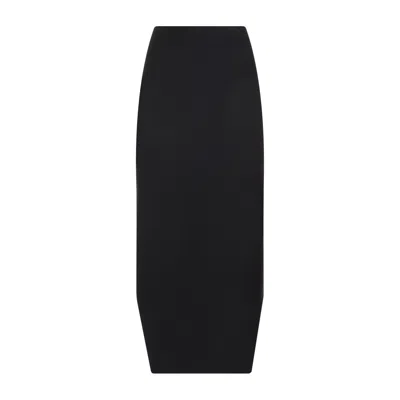 Givenchy Asymmetric Skirt In Wool And Mohair In Black