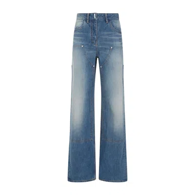 Givenchy Deep Blue Cotton Jeans In Blue