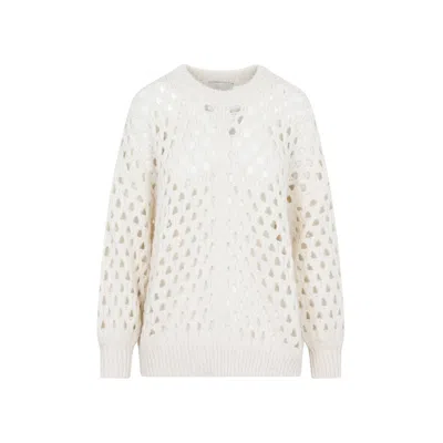 Isabel Marant Tane Sweater In Nude & Neutrals