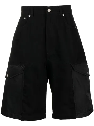 Alexander Mcqueen Hybrid Denim Shorts Clothing In Black